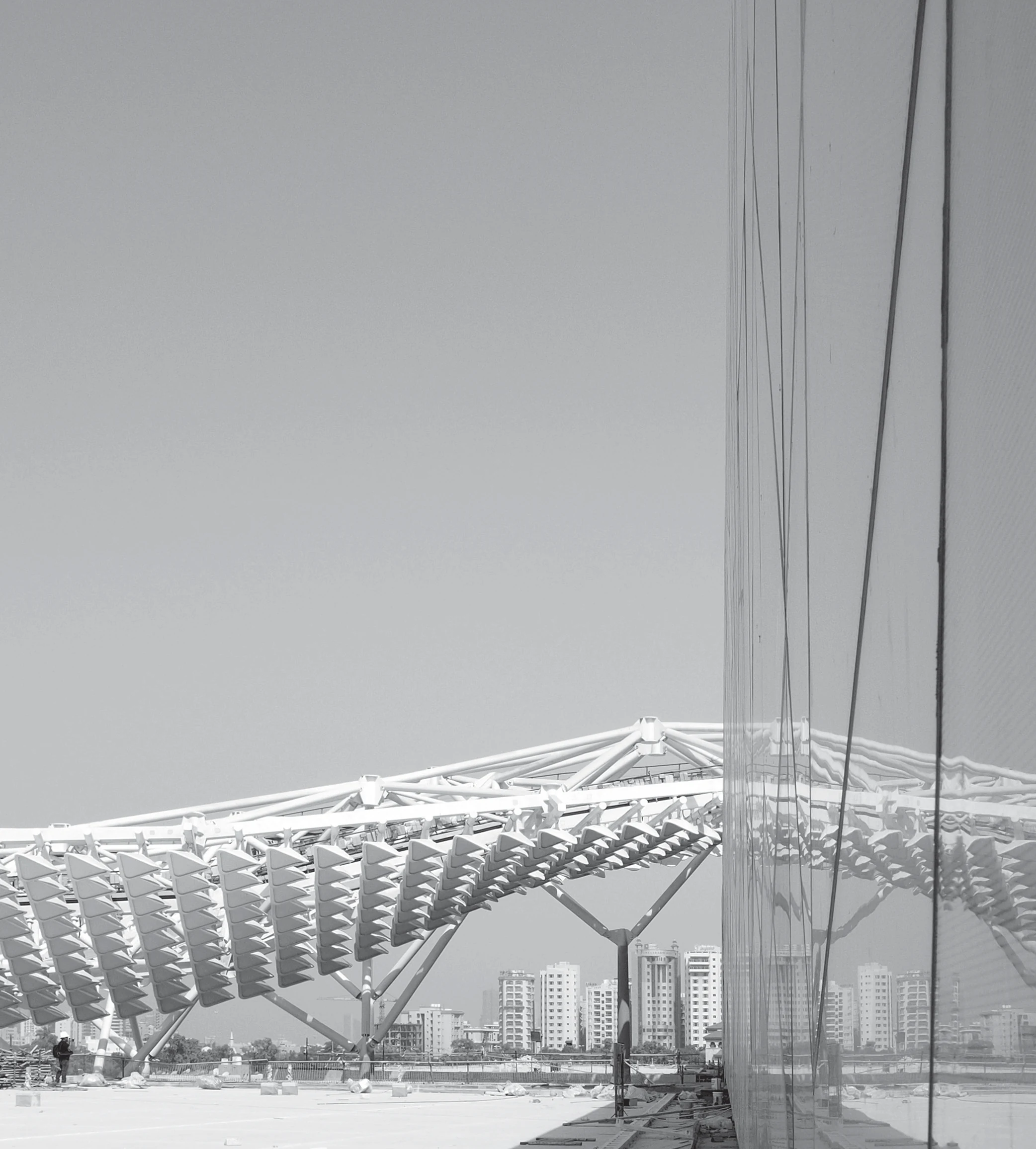 Canopy and reflected structural detail