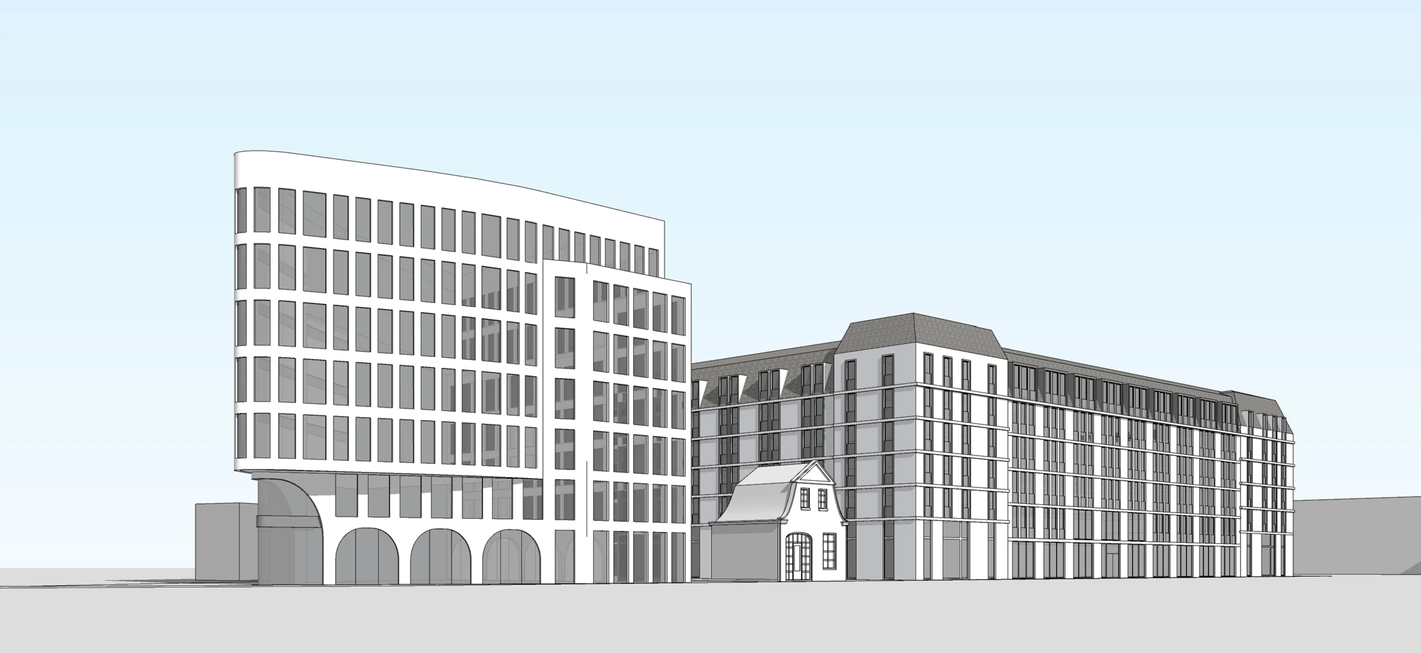 Building form · digital model view